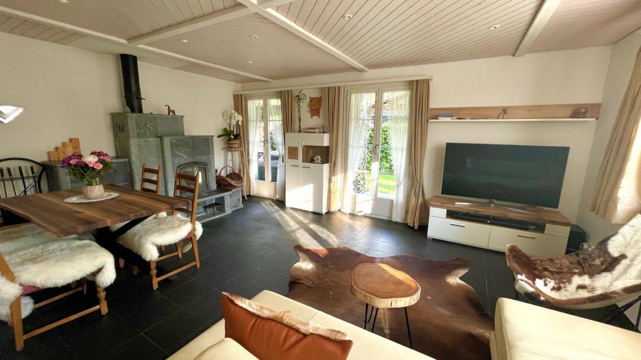 The Swiss Paradise 2 Apartment With Garden, Whirlpool, And Mountain Panorama Wirzweli Ngoại thất bức ảnh