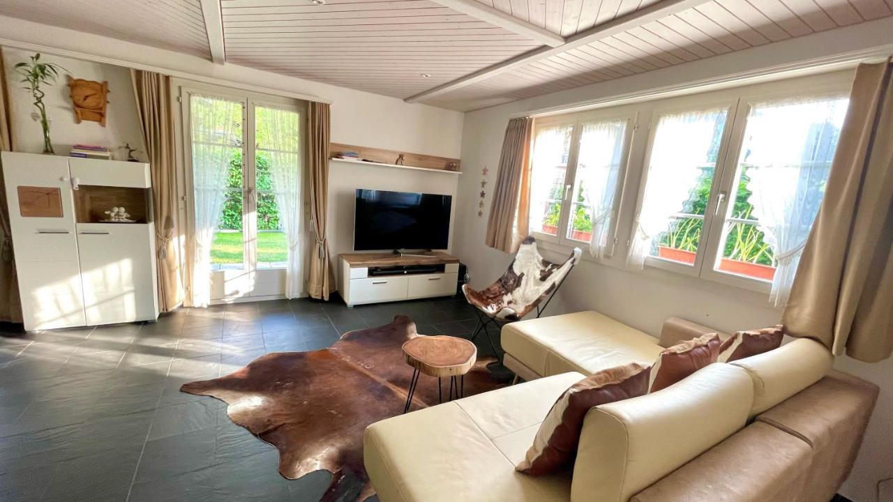 The Swiss Paradise 2 Apartment With Garden, Whirlpool, And Mountain Panorama Wirzweli Ngoại thất bức ảnh
