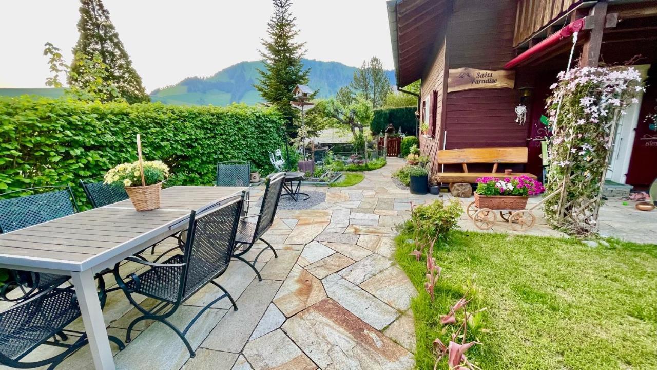 The Swiss Paradise 2 Apartment With Garden, Whirlpool, And Mountain Panorama Wirzweli Ngoại thất bức ảnh